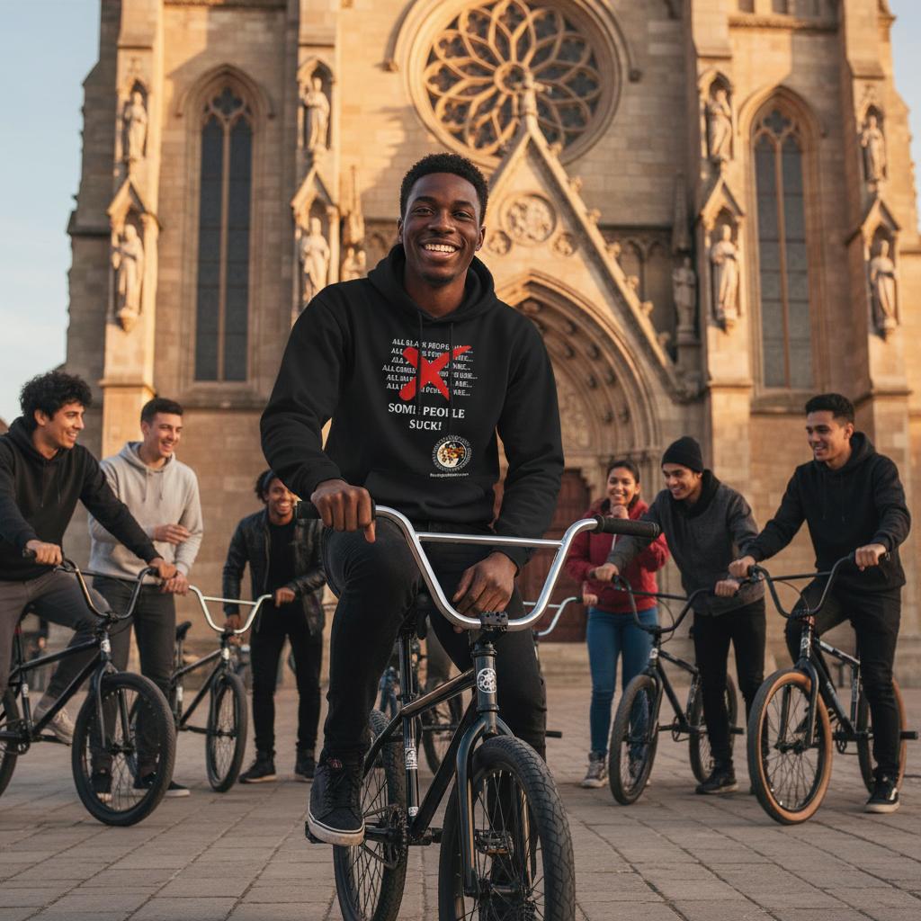 Some People Suck (Group) Hoodie, 50/50 Cotton/Polyester Blend