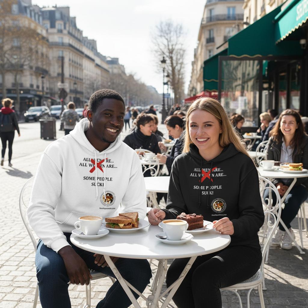 Some People Suck (Gender) Hoodie, 50/50 Cotton/Polyester Blend