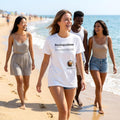 Gelato Realequalism Definition 100% Cotton T-Shirt with black lettering on white print material, casual and comfortable clothing.